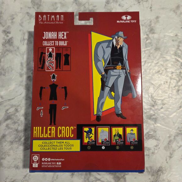 McFarlane Toys Batman The Animated Series Killer Croc Platinum Edition Chase BAF - Picture 2 of 2